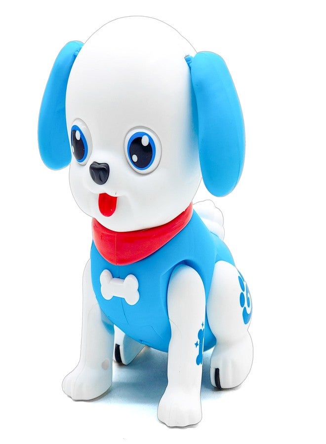 في جراسب لعبة كلب VGRASSP الموسيقية المتحركة والقفزية للأطفال الصغار - كلب مرح مضيء بتقنية LED مع موسيقى وحركة وصوت، هدية مثالية لأعياد ميلاد الأطفال - أزرق - Image 1